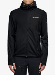 Bluza polarowa męska Vaude Monviso Fleece Jacket III. Czarne bluzy z kapturem męskie Vaude, l, z materiału. Za 362.99 zł.
