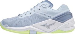 Buty do piłki ręcznej damskie Mizuno Wave Stealth Neo heather/white/neo lime. Białe buty sportowe na co dzień damskie Mizuno, bez wzorów, z dzianiny, do piłki ręcznej, mizuno wave. Za 269.99 zł.