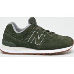 New Balance - Buty ML574EPB. Brązowe buty sportowe na co dzień męskie New Balance, z materiału, bez zapięcia. W wyprzedaży za 329.90 zł.