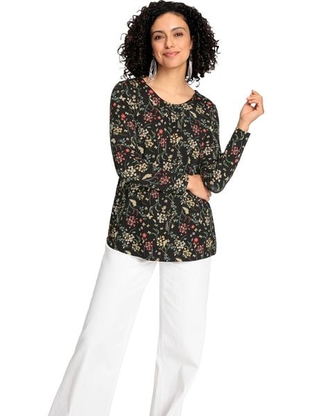 WITT WEIDEN Bluzka w kolorze czarnym rozmiar: 54. Czarne bluzki damskie WITT WEIDEN, bez wzorów, bez kołnierzyka, bez ramiączek. Za 23.45 zł.