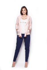Bluza z Wolnymi Połami - Różowa. Czerwone bluzy bez kaptura damskie Figl, l, z bawełny. Za 189.00 zł.