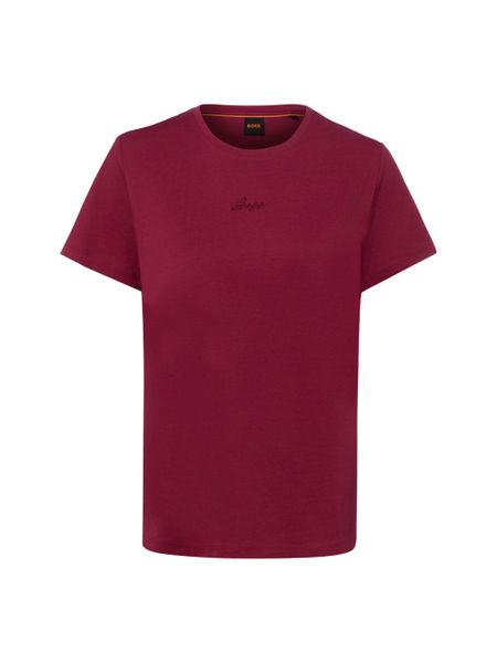 BOSS Orange Koszulka - Elove embro Kobiety Bawełna czerwony, L. Czerwone t-shirty damskie Boss Orange, l, bez wzorów, z bawełny, bez kołnierzyka. Za 229.95 zł.