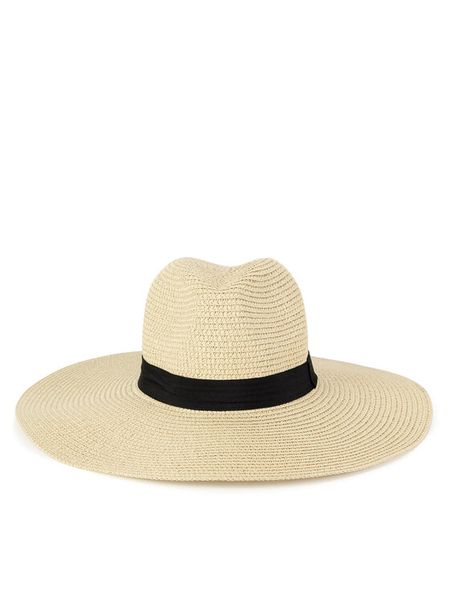 Jenny Fairy Kapelusz 4W3-002-SS24 Beżowy. Brązowe kapelusze damskie Jenny Fairy, bez wzorów, z syntetyku. Za 59.99 zł.