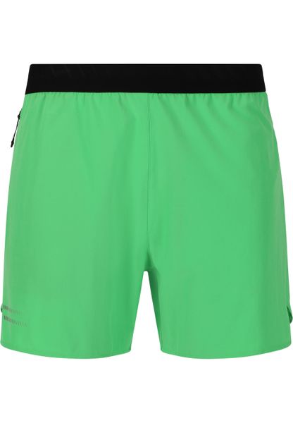 Spodenki do biegania męskie Endurance Letic. Zielone szorty męskie Endurance, bez wzorów, z elastanu. Za 222.50 zł.