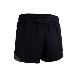 Spodenki do rugby R900 męskie. Czarne szorty męskie OFFLOAD, z elastanu, bez kołnierzyka. Za 79.99 zł.