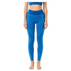 Legginsy treningowe damskie Lacoste. Niebieskie legginsy damskie Lacoste, s, bez wzorów, z dzianiny. Za 347.00 zł.