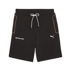 Szorty Puma AMG. Czarne szorty męskie Puma, bez wzorów, z materiału, sportowe. Za 119.00 zł.