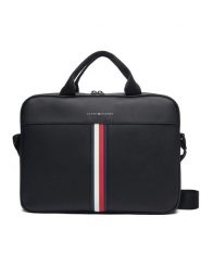 Tommy Hilfiger Torba na laptopa Th Metro Computer Bag AM0AM14517 Czarny. Czarne torby na laptopa damskie Tommy Hilfiger, bez wzorów, ze skóry. Za 569.99 zł.