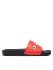 Champion Klapki Slide Varsity S21993-CHA-RS001 Czerwony. Czerwone klapki i japonki męskie CHAMPION, ze skóry. Za 109.99 zł.