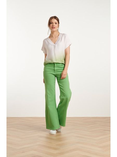 Smashed Lemon Dżinsy - Flared fit - w kolorze zielonym rozmiar: XL. Zielone jeansy damskie Smashed Lemon. Za 119.95 zł.