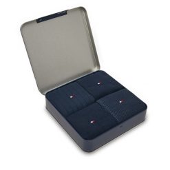 Skarpety długie Tommy Hilfiger. Niebieskie skarpetki męskie Tommy Hilfiger, bez wzorów. Za 149.99 zł.