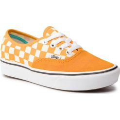 Tenisówki VANS - Comfycush Authent VN0A3WM7VNC1 (Checker) Zinnia/True Wht. Żółte trampki i tenisówki męskie Vans, bez wzorów, z gumy, bez zapięcia. W wyprzedaży za 209.00 zł.