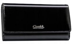 Portfel damski 4U Cavaldi N012-APU-BL czarny. Czarne portfele damskie 4U Cavaldi, bez wzorów, ze skóry ekologicznej. Za 31.99 zł.