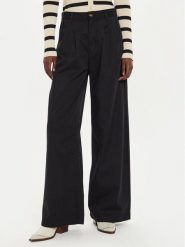 Levi's® Spodnie materiałowe A7535-0003 Czarny Wide Leg. Czarne spodnie materiałowe damskie bez wzorów, z bawełny. Za 329.99 zł.