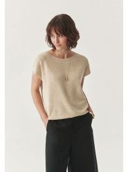 TATUUM Sweter "Zito" w kolorze beżowym rozmiar: XL. Brązowe swetry klasyczne damskie Tatuum, xl, ze splotem, bez kołnierzyka. Za 110.29 zł.