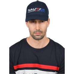 Czapka z daszkiem Nautica Snapback. Niebieskie czapki męskie Nautica, bez wzorów. Za 119.00 zł.