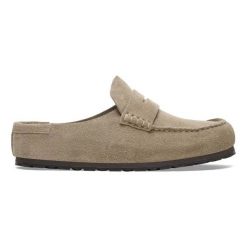 Birkenstock Naples Wrapped LEVE Taupe Klapki męskie. Szare klapki i japonki męskie Birkenstock, z zamszu. Za 719.00 zł.