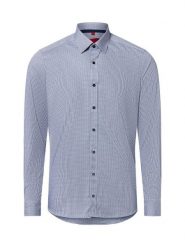 Finshley & Harding Koszula męska Mężczyźni Slim Fit Bawełna niebieski w kratkę, 38. Niebieskie koszule męskie Finshley & Harding, m, bez wzorów, z bawełny, bez kołnierzyka, bez ramiączek. Za 199.95 zł.