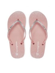 Champion Japonki Sparkling Slide S11688-CHA-PS018 Różowy. Czerwone klapki damskie CHAMPION, bez wzorów, z syntetyku, bez obcasa. Za 49.99 zł.