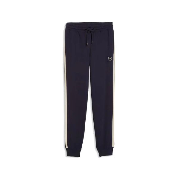Spodnie do biegania Puma Essential Elevated. Niebieskie spodnie materiałowe męskie Puma, bez wzorów, z dresówki, sportowe. Za 223.85 zł.