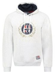 Geographical Norway Bluza "Giger" w kolorze białym rozmiar: M. Białe bluzy z kapturem męskie Geographical Norway, m, z bawełny. Za 141.19 zł.
