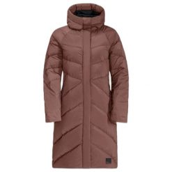 Płaszcz damski Jack Wolfskin Marienplatz. Brązowe płaszcze damskie Jack Wolfskin, na zimę, m, bez wzorów, z materiału, eleganckie. Za 1,145.50 zł.