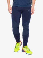 Spodnie do biegania męskie La Sportiva Primal Pant. Niebieskie spodnie materiałowe męskie La Sportiva, bez wzorów. Za 433.39 zł.