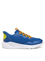Geox Sneakersy J65NQA 01454 C0685 Niebieski. Niebieskie trampki i tenisówki chłopięce Geox, bez wzorów, z materiału, bez zapięcia. Za 249.99 zł.