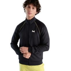 Kurtka z dresu Mouratoglou Apparel New York. Czarne kurtki męskie MOURATOGLOU, l, bez wzorów, z dresówki, eleganckie, bez kaptura. Za 389.00 zł.