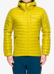 Kurtka puchowa Rab Microlight Alpine Jacket. Żółte kurtki męskie RAB, m, bez wzorów, z materiału, bez kaptura. Za 901.99 zł.
