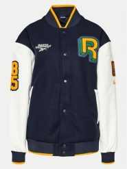 Reebok Kurtka bomber Hrn Si Var 100202342 Granatowy Regular Fit. Niebieskie kurtki męskie Reebok, m, bez wzorów, z syntetyku, bez kaptura. Za 1,079.00 zł.