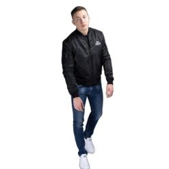 Kurtka puchowa Lonsdale Tern Hill. Czarne kurtki męskie Lonsdale, m, bez wzorów, z puchu, bez kaptura. Za 485.45 zł.
