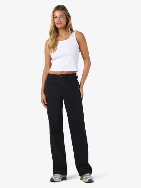 Noisy may Dżinsy "Yolanda" - Regular fit - w kolorze czarnym rozmiar: W30/L32. Czarne jeansy damskie Noisy may. Za 134.95 zł.