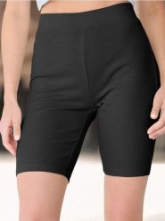 Szorty kolarki w prążek - czarny. Czarne szorty damskie Sinsay, bez wzorów. Za 19.99 zł.