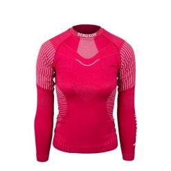 Koszulka termiczna z długim rękawem Damska BERGSON Vigour. Czerwone bielizna termoaktywna damska Bergson, l, bez wzorów. Za 149.00 zł.