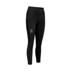 Damskie legginsy Daehlie Sportswear Athlete 2.0. Czarne legginsy damskie DAEHLIE, uniwersalny, bez wzorów, z elastanu, do biegania. Za 435.50 zł.