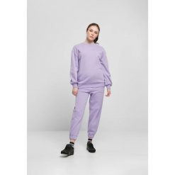 Bluza damska Urban Classics organic oversized crew. Niebieskie bluzy bez kaptura damskie Urban Classics, s, z bawełny. Za 212.70 zł.