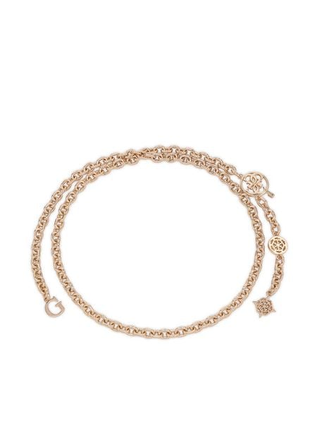 Guess Pasek BW9459 P6330 Złoty. Żółte paski damskie Guess, z aplikacjami. Za 284.99 zł.