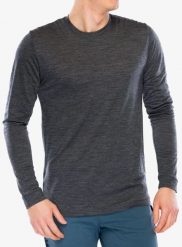 Bluza rowerowa męska Mons Royale Zephyr Merino Cool LS. Szare bluzy sportowe męskie Mons Royale, bez wzorów, z materiału, bez kołnierzyka, bez ramiączek. Za 258.49 zł.