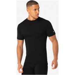Koszulka termoaktywna z krótkim rękawem męska SUPER.NATURAL Sierra 140 Tee. Czarne bielizna termoaktywna męska Super.natural, m, bez ramiączek. Za 299.98 zł.