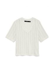 Vero Moda Sweter w kolorze białym rozmiar: L. Białe swetry klasyczne damskie Vero Moda, l, bez kołnierzyka. Za 87.61 zł.