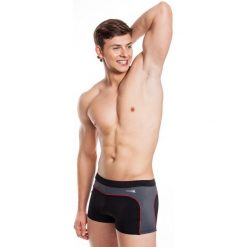 Bokserki pływackie męskie Aqua Speed Grant. Czarne kąpielówki męskie Aqua-Speed, l, bez wzorów, do pływania. Za 65.99 zł.