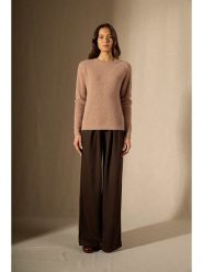 Perfect Cashmere Kaszmirowy sweter "Liora" w kolorze jasnobrązowym rozmiar: L. Brązowe swetry klasyczne damskie Perfect Cashmere, l, z kaszmiru, bez kołnierzyka. Za 303.06 zł.