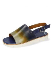 MELVIN & HAMILTON Skórzane sandały w kolorze granatowym rozmiar: 44. Niebieskie sandały męskie MELVIN & HAMILTON, z otwartym noskiem, bez zapięcia. Za 346.99 zł.