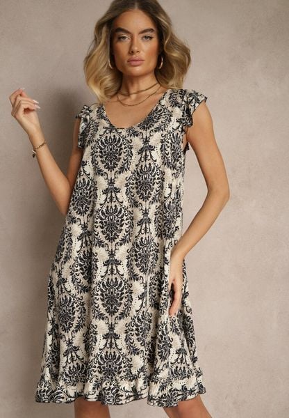 Czarna Boho Sukienka z Bawełny na Ramiączkach Ozdobiona Falbanką Testalaya. Czarne sukienki damskie Renee, na co dzień, na lato, l, bez wzorów, z bawełny, boho, bez kołnierzyka, bez ramiączek, midi. Za 49.99 zł.