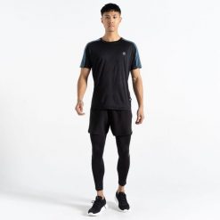 Abaccus II Dare 2B męskie legginsy fitness. Czarne spodnie sportowe męskie Dare 2b. W wyprzedaży za 126.70 zł.