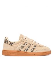 Adidas Sneakersy Handball Spezial LA1389 Beżowy. Brązowe buty sportowe dziewczęce Adidas, bez wzorów, ze skóry, bez zapięcia. Za 279.99 zł.