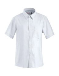 Clique Koszula Cambridge Oxford krótki rękaw 100% bawełna biała – white. Białe koszule męskie CLIQUE, l, bez wzorów, z bawełny, bez kołnierzyka, bez ramiączek. Za 215.71 zł.