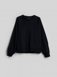 4F Bluza dresowa loose bez kaptura damska - czarna L. Czarne bluzy bez kaptura damskie 4f, l, z bawełny. Za 129.99 zł.