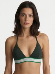Calvin Klein Swimwear Góra od bikini LV00Q61214 Zielony ciemny. Zielone bikini damskie Calvin Klein Swimwear, bez wzorów. Za 249.99 zł.